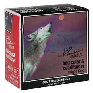 Light Mountain Natural Hair Color and Conditioner Bright Red -- 4 fl oz