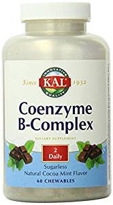 KAL Coenzyme B-Complex Cocoa Mint -- 60 Chewables
