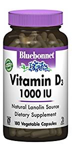 Bluebonnet Vitamin D3 1000 IU -- 180 Vegetarian Capsules