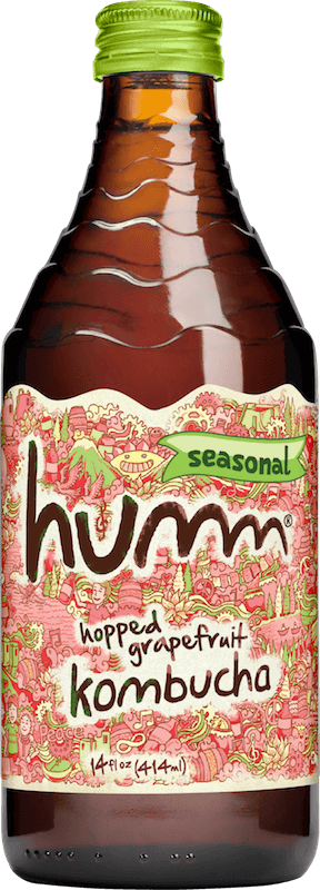 Humm Kombucha Hopped Grapefruit -- 14 oz