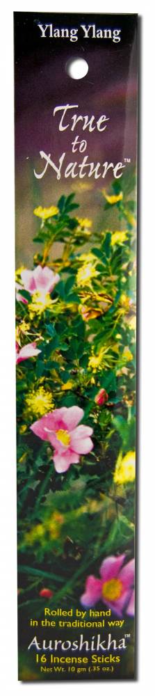Auroshikha True to Nature Incense Ylang Ylang -- 16 sticks
