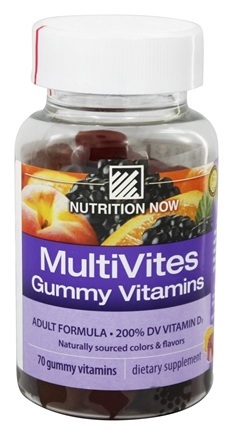 Nutrition Now MultiVites Gummy Vitamins Adult Formula -- 70 Gummies