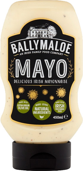 Ballymaloe Mayo Delicious Irish Mayonaise Squeezy Bottle -- 450ml (15.9oz)