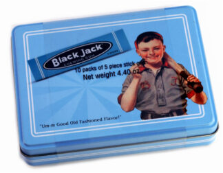 Gerrit J. Verburg Black Jack Chewing Gum Retro Tin -- 4.4 oz
