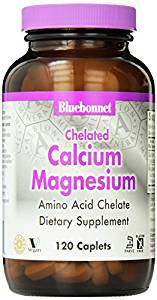 BlueBonnet Albion Chelated Calcium Magnesium -- 120 Caplets