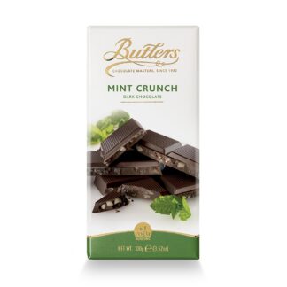 Butlers Irish Chocolates Signature Mint Crunch Crisp Bar -- 100g