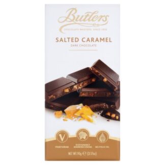 Butlers Irish Chocolates Signature Dark Chocolate Salted Caramel Bar -- 90g