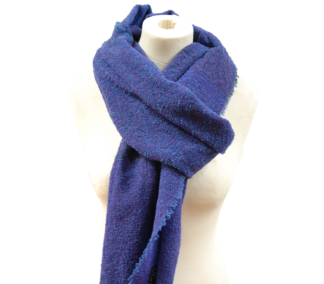 Kerry Woollen Mills Celtic Stole Long Scarf 90" Long Irish Wool PURPLE MARA