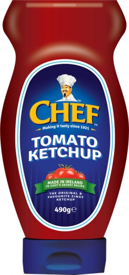 Chef Tomato Ketchup Squeezy Bottle -- 490g (17.3oz)