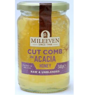 Mileeven Fine Foods Acacia Honey with Comb -- 340g