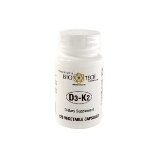 Bio-Tech Pharmacal D3-K2 -- 120 Vegetarian Capsules