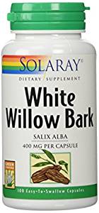 Solaray White Willow Bark 400 mg -- 100 Capsules