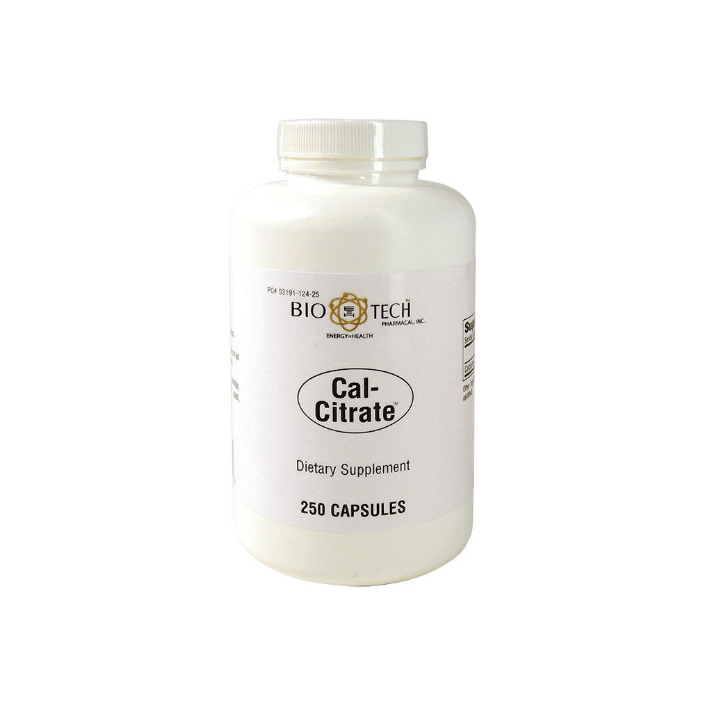 Bio-Tech Pharmacal Cal-Citrate — 250 Capsules – Sullivan Vitamins ...
