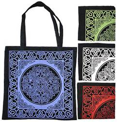 Celtic Knot Mandala Tote Bag 18"X18" (GREEN)