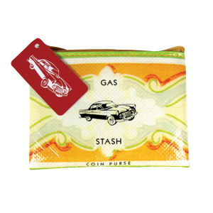 Blue Q Gas Money Coin Purse