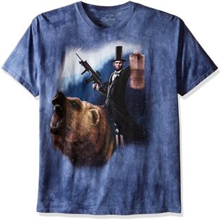 The Mountain the Lincoln the Emancipator Adult T-Shirt Navy Blue X-Large