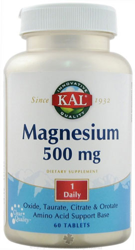 KAL Magnesium 500mg 1 Daily -- 60 Tablets
