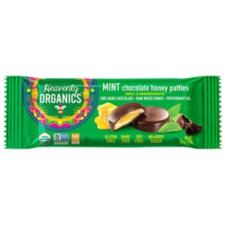 Heavenly Organics Mint Chocolate Honey Patties -- 3 pack