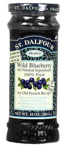St. Dalfour All Natural Fruit Spread Wild Blueberry -- 10 oz
