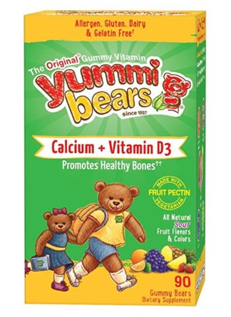 Yummi Bears Vegetarian Calcium plus Vitamin D3 -- 90 Gummy Bears