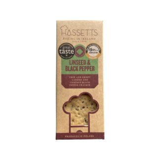 Hassetts Bakery Linseed & Black Pepper Cracker -- 100g
