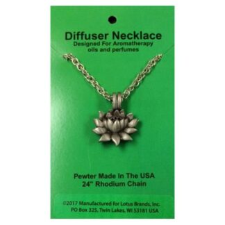 Lotus Diffuser Necklace 24" Chain