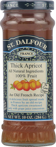 St. Dalfour All Natural Fruit Spread Thick Apricot -- 10 oz