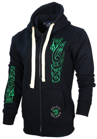 Ladies Hoodie Celtic Ireland Navy Size 10-12 MAL LHCI NAVY10-12