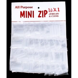 Mini Zip Bags Size 1 1/2 x 1 -- 1 Pack