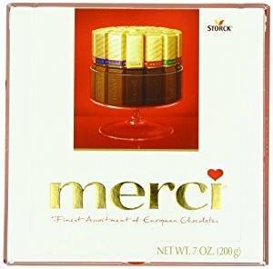 Merci European Chocolates 7oz 200g 16 Chocolates