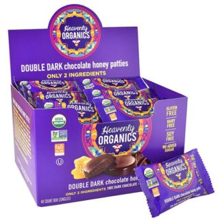 Heavenly Organics Double Dark Chocolate Honey Pattie -- 11 g