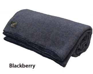 Kerry Woollen Mills Killarney Emlagh Irish Wool Blanket Blackberry