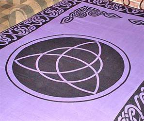 Triquetra Tapestry (Purple) - 72"X108"