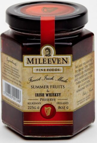 Mileeven Fine Foods Summer Fruits & Irish Whiskey Preserve Jam -- 225g (7.9oz)