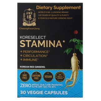 Cheongkwanjang Koreselect Stamina – 30 Veggie Caps