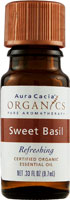 Aura Cacia Basil (Sweet), Essential Oil, CERTIFIED ORGANIC