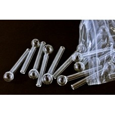 Thin Clear Glass Oil Burner 4"