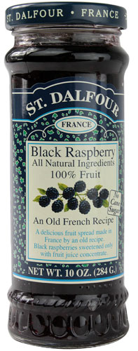 St. Dalfour All Natural Fruit Spread Black Raspberry -- 10 oz