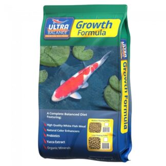 Ultra Balance Premium Koi Food Premium Koi Formula Growth Formula Medium Floating Pellets -- 22lbs