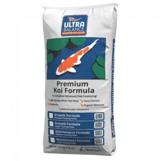 Ultra Balance Premium Koi Food Premium Koi Formula Growth Formula Medium Floating Pellets -- 40lbs