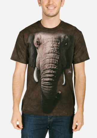 The Mountain Elephant Face T-shirt Dark Brown X-Large