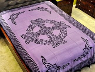 Celtic Cross Tapestry (Purple) - 72"X108"