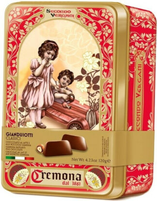 Vergani Gianduiotti Vintage Classic Gift Tin -- 120g
