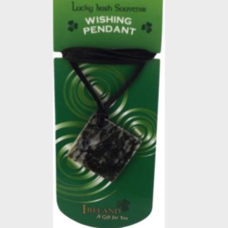 The Connemara Marble Wishing Pendant Square -- 1 Unit