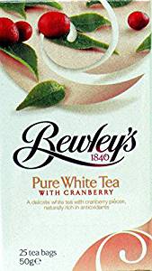 Bewley's Pure White Tea with Cranberry Tea – 25 Tea Bags
