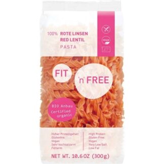 Fit N Free Red Lentil Vegan Noodle Pasta – 300 g