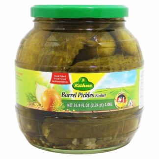 Kuhne Barrel Pickles Kosher -- 35.9 fl oz