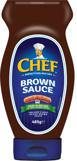 Chef Brown Sauce Squeezy Bottle -- 485g (17.1oz)