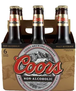 Coors Non-Alcoholic 12 oz Bottle -- 6 Pack