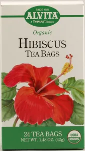 Alvita Organic Hibiscus Tea -- 24 Tea Bag